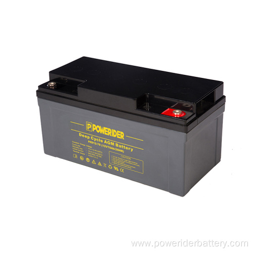 12v 70ah deep cycle lead acid agm battery